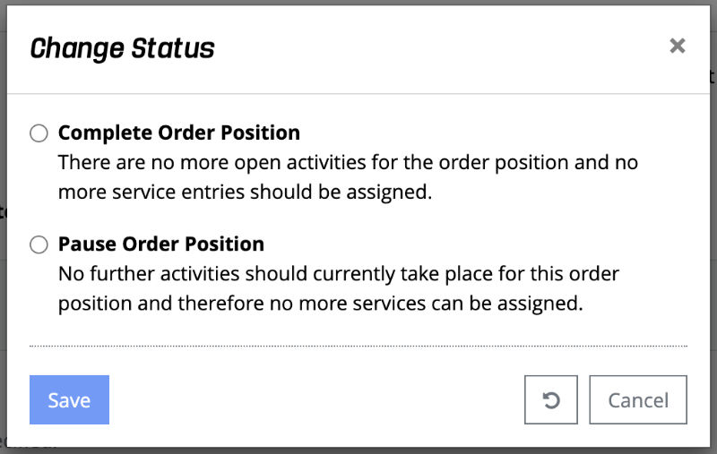 Order Position with Actions