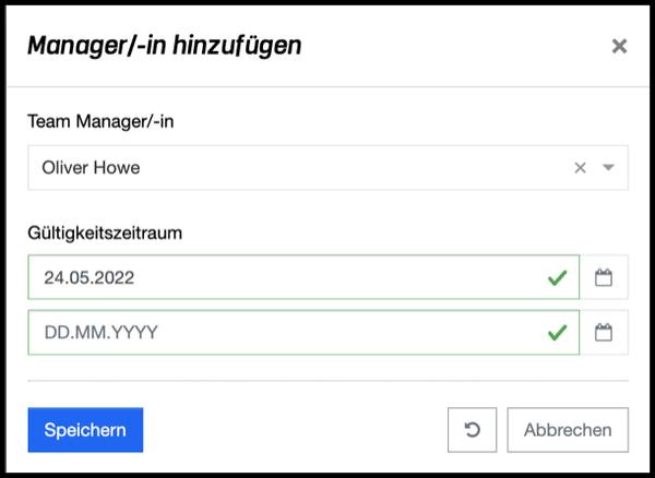 Teams - Manager/-in hinzufügen