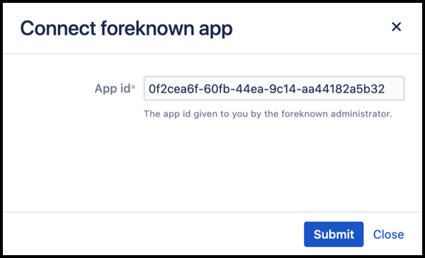 Apps - Connect Foreknown App