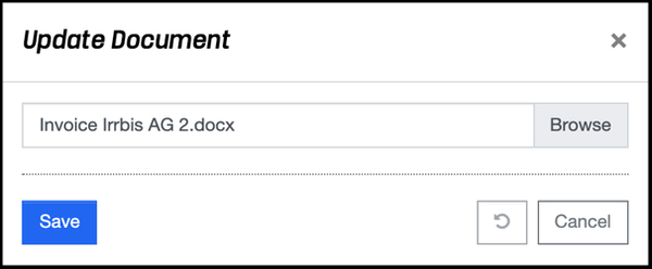 Document Management - Update Document