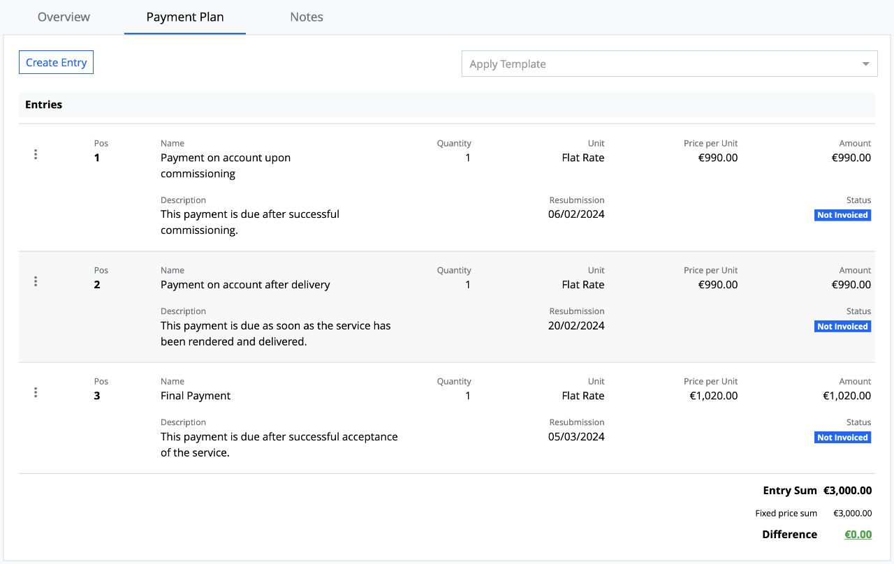 Easy Generation of Payment Plans | foreknown Software