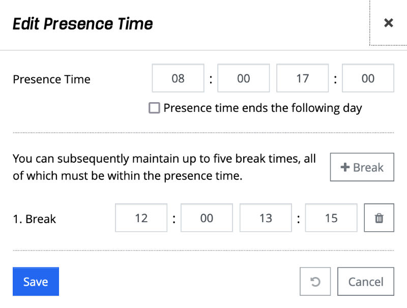 Time Recording - Book Working Time