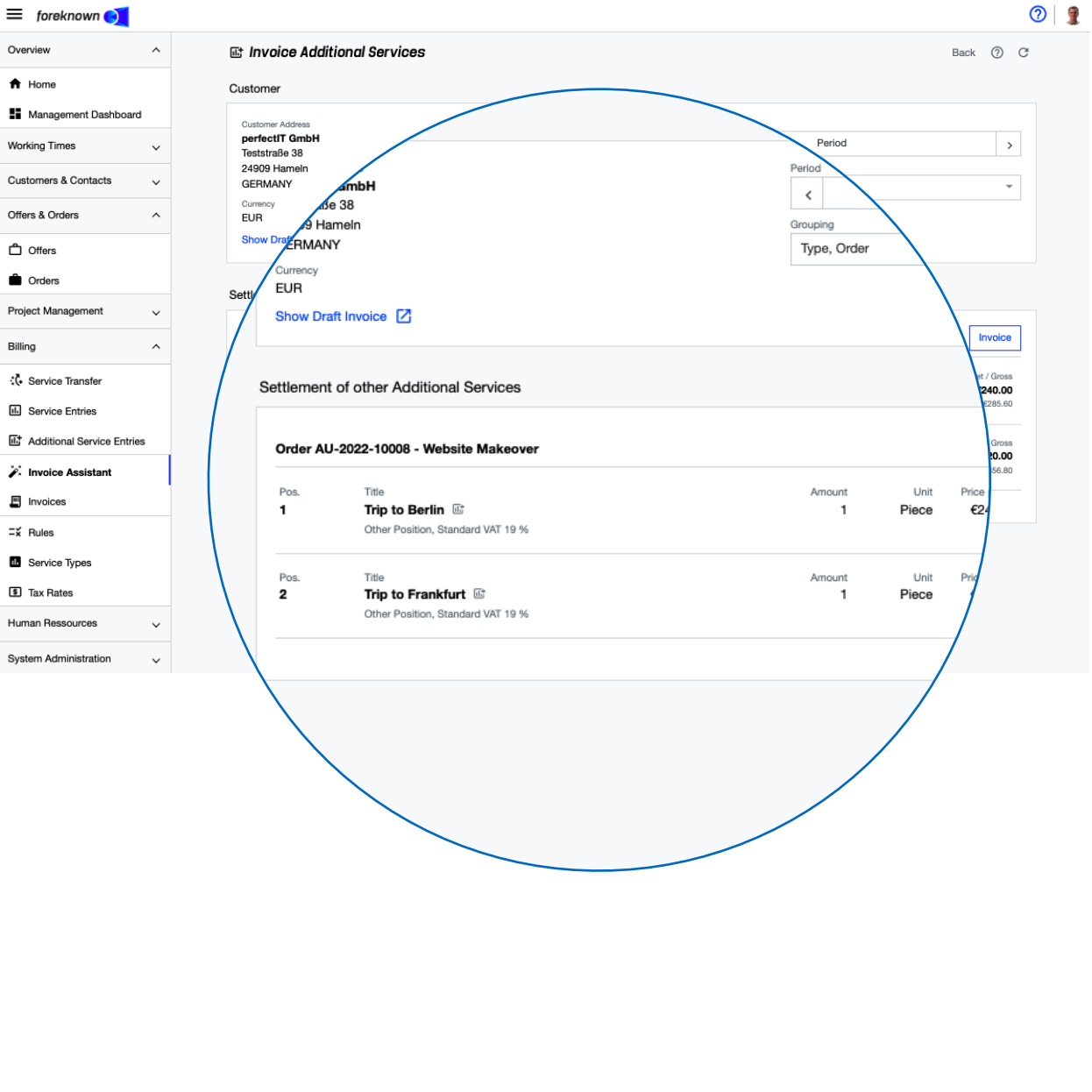 Create Invoices