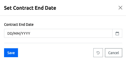 Employee - Set Contract End Date